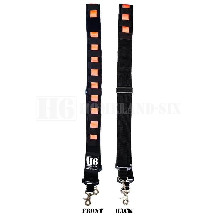 H6 Radio Strap w/ 3M Red/Orange Reflective