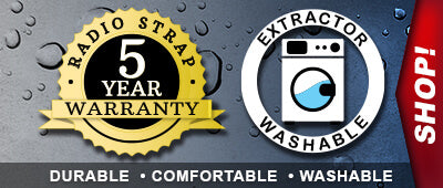 H6 Radio Strap 5-year warranty, extractor washable, durable, comfortable, and washable — shop now