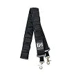 Black H6 firefighter radio strap with metal clips