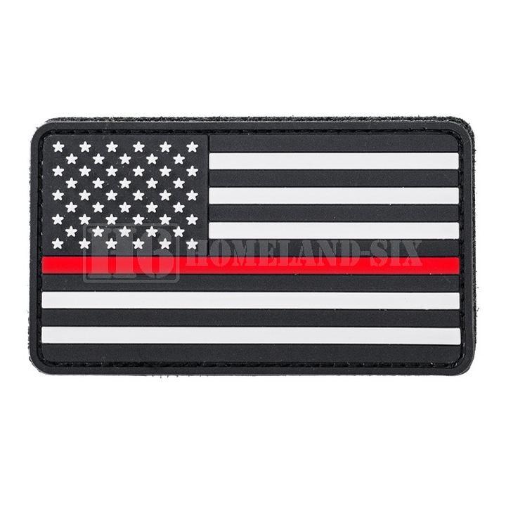 Black & Orange American Flag Patch 