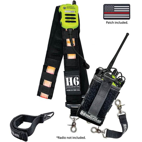 H6 Radio Strap Kit - 3M Red/Orange Reflective