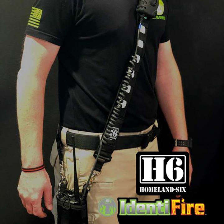 H6 IdentiFire Radio Strap w/ Glow & 3M Reflective Silver