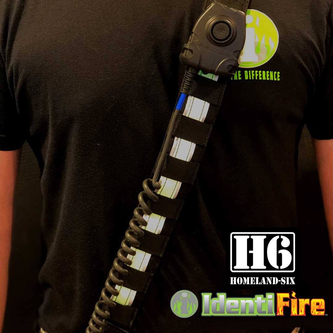 H6 IdentiFire Radio Strap w/ Glow & 3M Reflective Silver