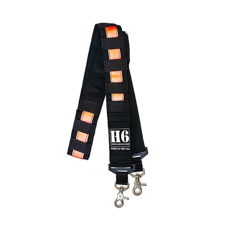 H6 Radio Strap w/ 3M Red/Orange Reflective H6 Radio Straps