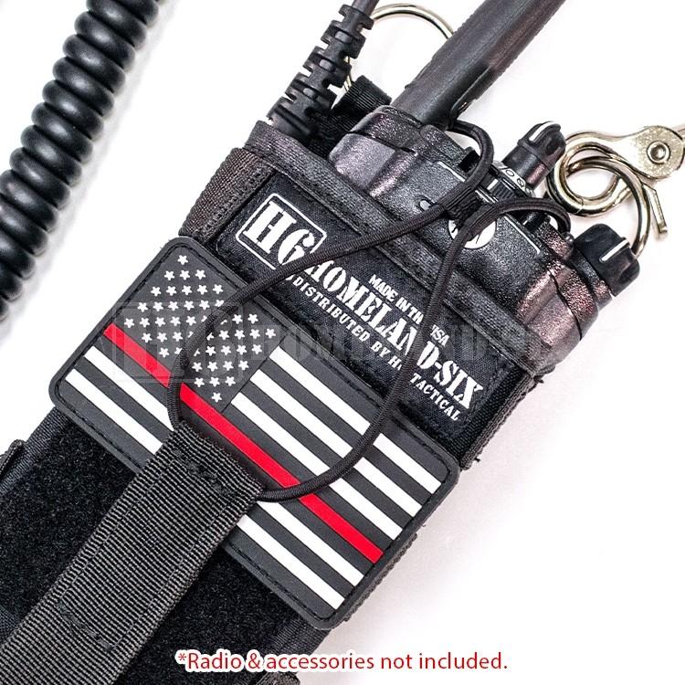 Redline American Flag Patch H6 Radio Straps 